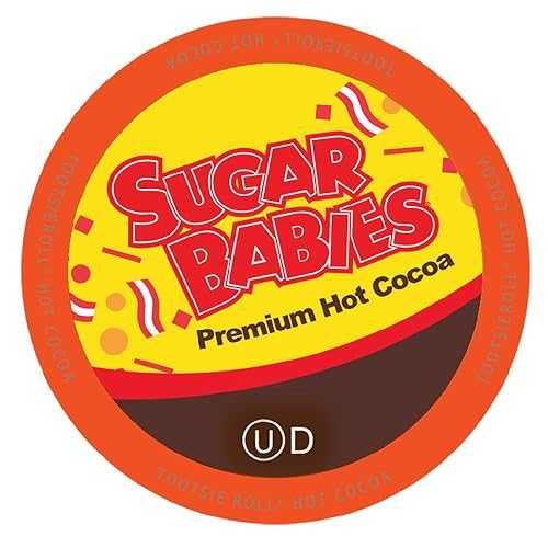 Tootsie Roll Sugar Babies Caramel Flavored Hot Chocolate Pods, Compatible with 2.0 K-Cup Brewers, 40 Count - Gooey Caramel and Velvety Chocolate