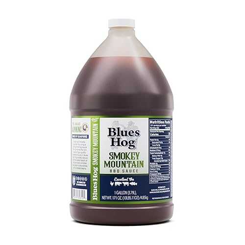 ??? ?? ??? ??? BBQ ?? (128??) Blues Hog Smokey Mountain Barbeque Sauce, Natural Hickory Smoke BBQ Sauce Gluten-Free, Made in the USA, 128 oz