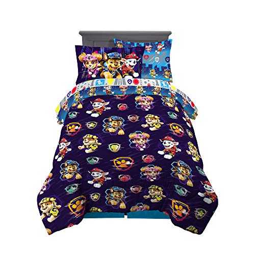 Franco Kids Bedding Super Soft Comforter and Sheet Set with Sham, 5 Piece Twin Size, Paw Patrol Movie インテリア・寝具・収納-寝具-その他