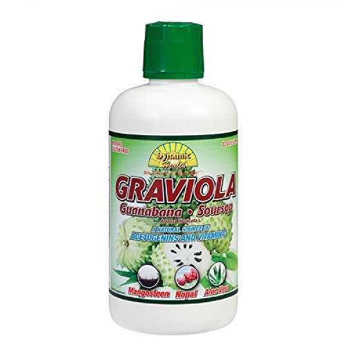 グラビオラ ジュース ブレンド ダイナミック ヘルス 32 オンス ボトル Graviola Juice Blend Dynamic Health 32 oz Bottle