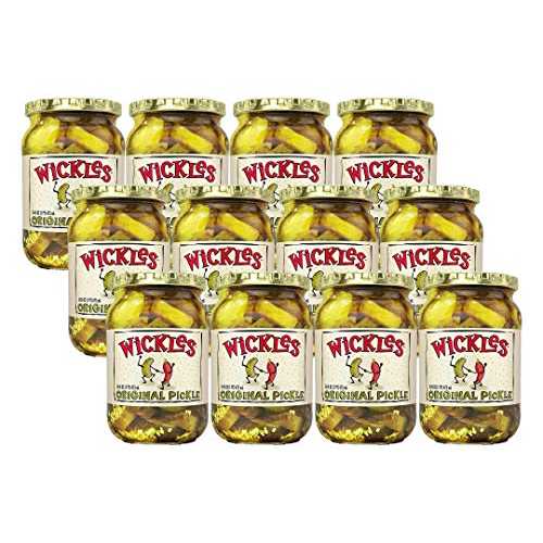 Wickles オリジナル スライス、16 オンス (パック - 12) Wickles Original Slices, 16 oz (Pack - 12)