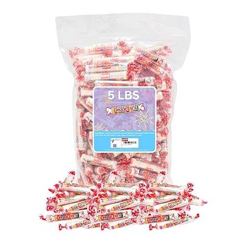 Smarties Candy Bulk Rolls Original Flavor - Gluten & Vegan Free - Classic Sweetness From Family Owned Company Since 1949, Peanut Free & Dairy Free - Perfect Halloween Candy - 5 Pound Bag|Glomarket