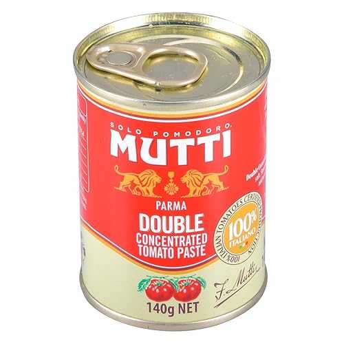 Mutti Double Concentrated Tomato Paste (Doppio Concentrato), 4.94 oz. Can | 12 Pack | Italy's #1 Brand of Tomatoes | Canned Tomatoes | Vegan Friendly & Gluten Free | No Additives or Preservatives