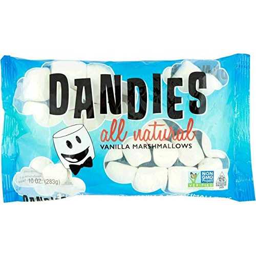 Dandies - Vegan Marshmallows, Vanilla, 10 Ounce (Pack of 5)