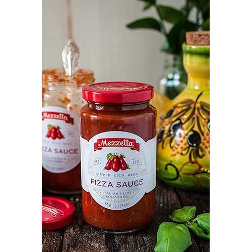 メゼッタ ピザソース イタリアン プラムトマト 14.0オンス ジャー (3個パック) Mezzetta Pizza Sauce Italian Plum Tomatoes 14.0 Ounce Jar (Pack of 3)