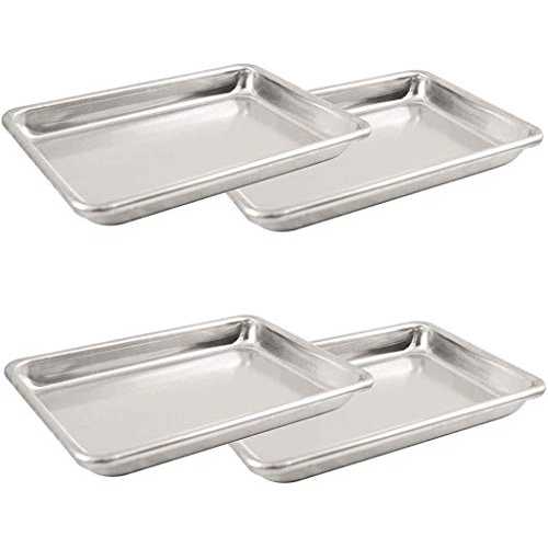 Libertyware - ミニシートパン - 4-10インチ x 6インチ x 1.25インチのセット ECTY Libertyware- Mini Sheet Pans - Set of 4-10"x 6"x 1.25"|Glomarket