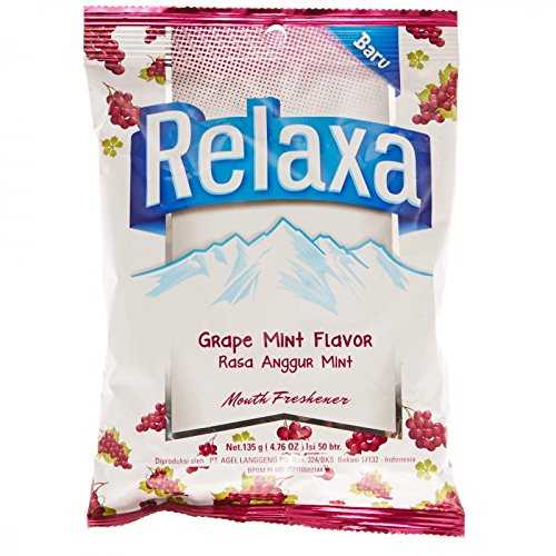リラクサ キャンディ グレープ ミント、135 グラム (3 個パック) Relaxa Candy Grape Mint, 135 gram (Pack of 3)