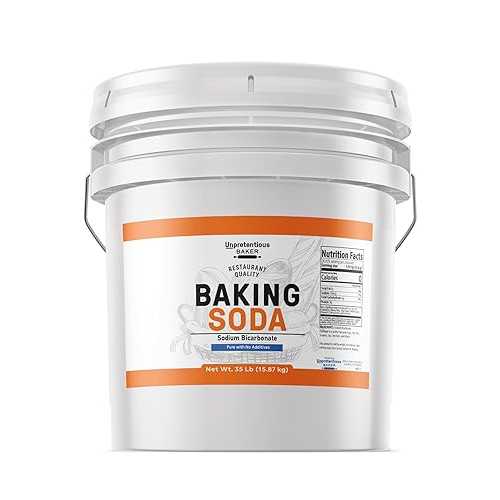 Unpretentious Baker Baking Soda, 35 Pounds, Cooking, Baking, Cleaning & (3.5 Gallon)