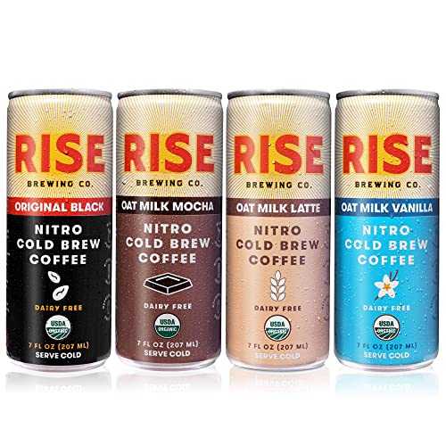 RISE ??? Co. ??? ?? ?? ??, ???, ? GMO, ??? ??? & ???, 3x ???? ??, ?? ?? ??, ?? ?? ?? & ?? ?? ???, 7 Fl. oz. ? (12?) RISE Brewing Co. Nitro Cold Brew Coffe