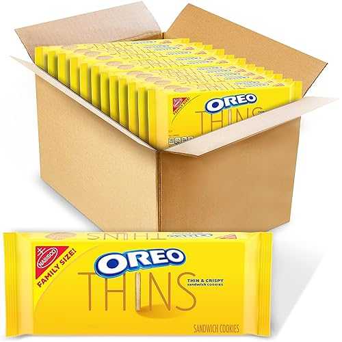 OREO Thins ゴールデンサンドイッチクッキー ファミリーサイズ、12～13.1オンスパック OREO Thins Golden Sandwich Cookies Family Size, 12 - 13.1 oz Packs