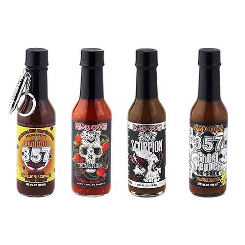 マッドドッグ 357 EXTREME 4本 ホットソース ギフトセット Mad Dog Gear Mad Dog 357 EXTREME Four Bottle Hot Sauce Gift Set