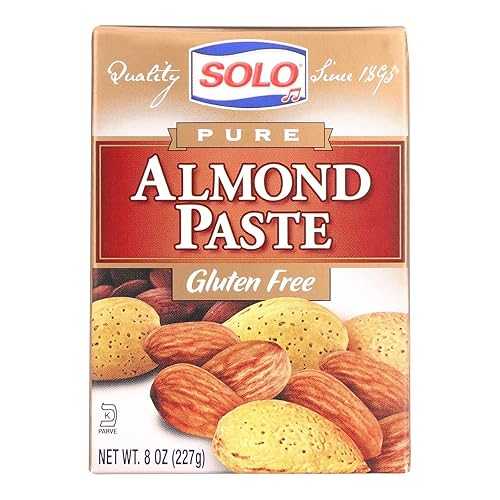 Solo Foods アーモンド ペースト ピュア、8 オンス 12個入り Solo Foods Almond Paste Pure, 8 oz. Pack of 12