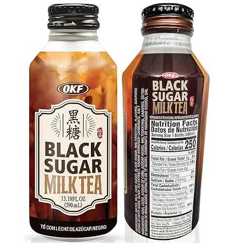 OKF Black Sugar Milk Tea 13.19 Fl. Oz/ 390 mL (13.19 Fl. Oz. - 3 Pack)