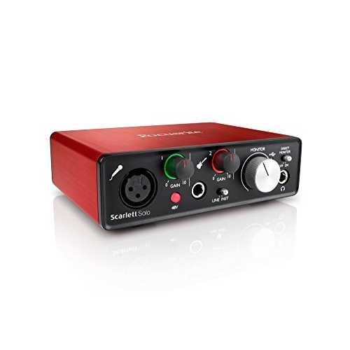 Focusrite Scarlett Solo (第 2 世代) USB オーディオ インターフェイス (Pro Tools 付き) / 初め Focusrite Scarlett Solo (2nd Gen) USB Audio Interface with Pro Tools / First