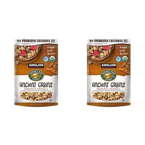 Kirkland Signature Nature Path Organic Ancient Grain Probiotic Granola, 35.3 oz Pack of 2