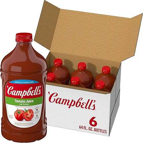 Campbell\u0027s 100% Tomato Juice, 46 fl 薬局衡オンス Bottle (6 Pack)