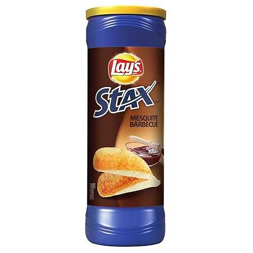 Lay\u0027s Stax、メスキートバーベキュー、5.5薬局衡オンス入れもの(17個風呂敷き包み) Lay\u0027s Stax, Mesquite Barbeque, 5.5-Ounce Containers (Pack of 17)