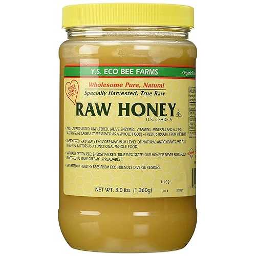 YS Eco Bee Farms RAW HONEY - 生、無水漉し、無無菌化 - コーシャ (3 英国ポンド (2 風呂敷き包み)) Y.S. Organic Bee Farms YS Eco Bee Farms RAW HONEY - Raw, Unfiltered, Unpasteurized - Kosher (3 Lb (2 Pack))