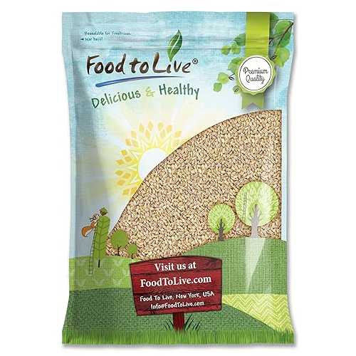 Food to Live - Pearl Barley, 10 Pounds Processed Hulled Barley, Cereal Grain, Kosher, Vegan, Bulk. Cooks Faster than Hulled Barley. High インチ Fiber. Great for Soups, Risottos.