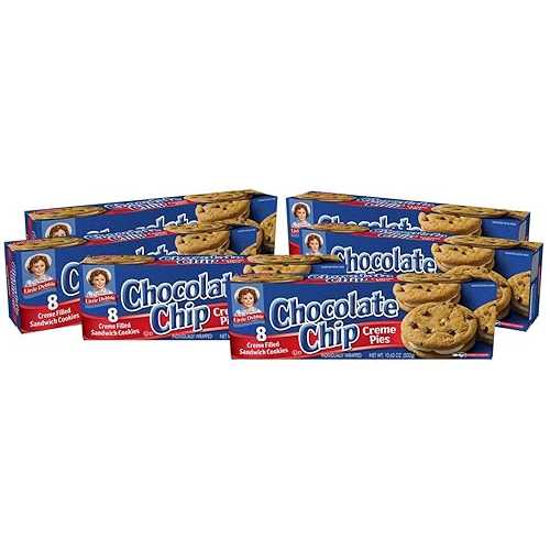 リトルデビー チョコレートチップクリームパイ 各赤ちょうちん 8 個入り口・入口 6 カートン (足し加える 48 個) Little Debbie Chocolate Chip Creme Pie 6 Cartons of 8 Snacks Each (48 total)