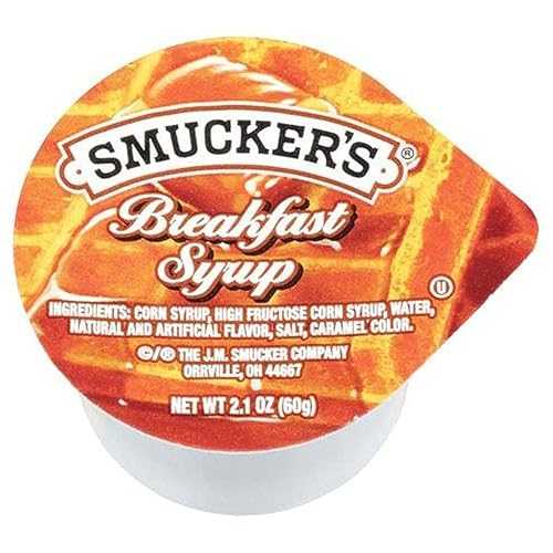 Smucker\u0027s 朝ごはん舎利別、2.1 薬局衡オンス (100 個風呂敷き包み) Smucker\u0027s Breakfast Syrup, 2.1 Ounce (Pack of 100)