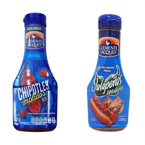 Jalapenos Molidos and Chipotles Molidos Clemente Jacques 7.7 ounces Each - Clemente Jacques Jalapenos Molidos + Chipotles Molidos