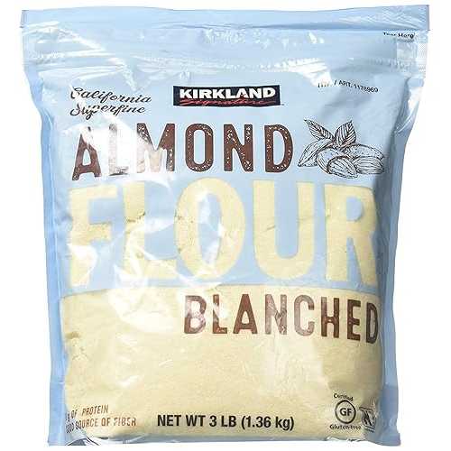 カークランド 書き判 扁桃粉 ブランチド 黄金州 スーパーファイン、3 英国ポンド - 4 容器に並べる Kirkland Signature Almond Flour Blanched California Superfine, 3 Pounds - 4 Pack