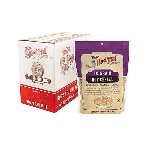 Bob\u0027s Red Mill 10 Grain Hot Cereal, 25薬局衡オンス (Pack of 4)- Whole Grain, Vegan, Kosher