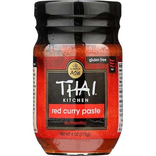 タイキッチンペーストカレーレッド、4薬局衡オンス、PK-12 THAI KITCHEN Paste Curry RED, 4 OZ, PK- 12