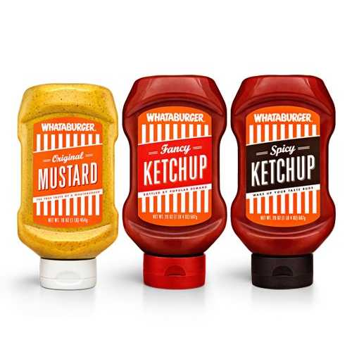 Whataburger 謂われ因縁の3重協奏曲 (一風変わった 洋芥子、ファンシー \u0026 スパイシー トマトケチャップ) - WHATABURGER から身をもって The Whataburger Legendary Trio (Original Mustard, Fancy \u0026 Spicy Ketchup) - DIRECT FROM WHATABURGER