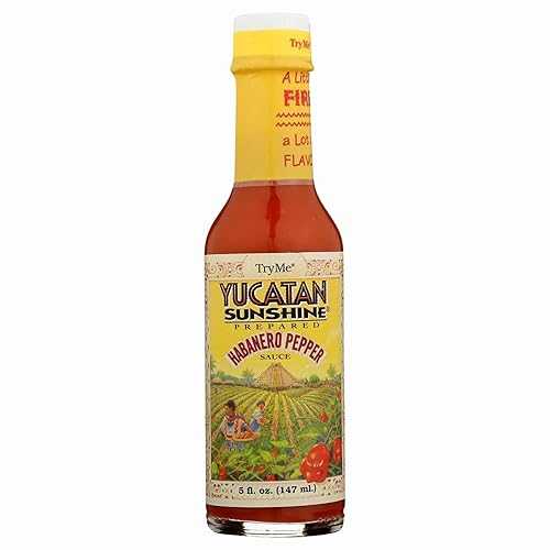 Try Me Yucatan Sunshine Habanero Pepper Sauce, 5oz Bottle (Pack of 4)｜Glomarket