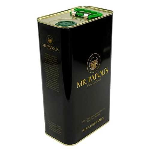 Mr. Papou\u0027s / Extra Virgin Olive Oil / First Cold Pressed / Family Owned / Harvested インチ Greece / 3 Liter - 101.4 fl 薬局衡オンス (3 Liter)