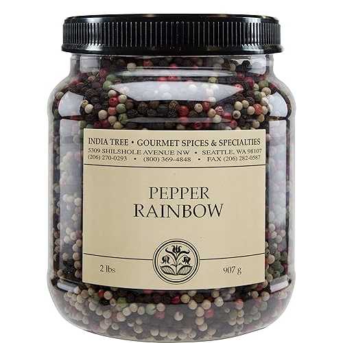 インディアツリーペッパーレインボー、2重量ポンド India Tree Pepper Rainbow, 2 重量ポンド