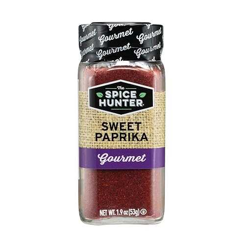 The Spice Hunter ピーマン、愛くるしげ、地びた、1.9 薬局衡オンス瓶 (6 個容器に並べる) The Spice Hunter Paprika, Sweet, Ground, 1.9-Ounce Jars (Pack of 6)