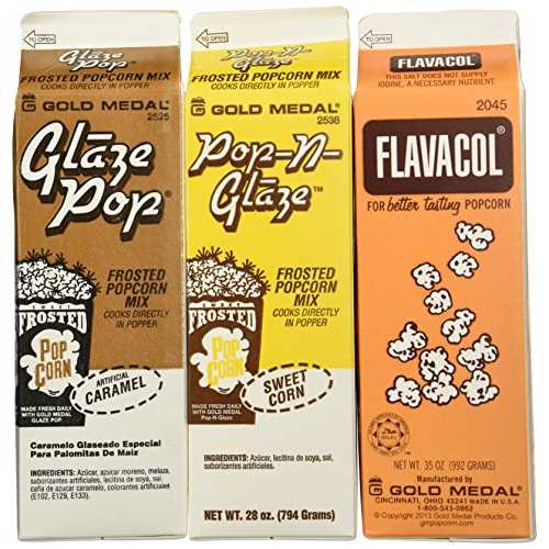 Snappy Flavacol Salt and Glaze Pop Flavoring 3 Pack