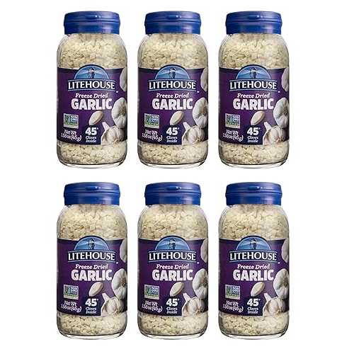 Litehouse Freeze Dried Garlic - Garlic, Substitute for Fresh Garlic \u0026 Minced Garlic, Jar Equal to 45 Garlic Cloves, Garlic Flakes, Garlic Freeze Dried, Non-GMO, Gluten-Free - 1.58 Ounce