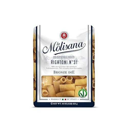 La Molisana Rigatoni Pasta, Kosher, 16 Ounces (Pack Of 12)