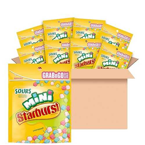 STARBURST Fruit Chews Candy - Original Minis, 8薬局衡オンス, Mini Candy, Bulk Box Pack of 8