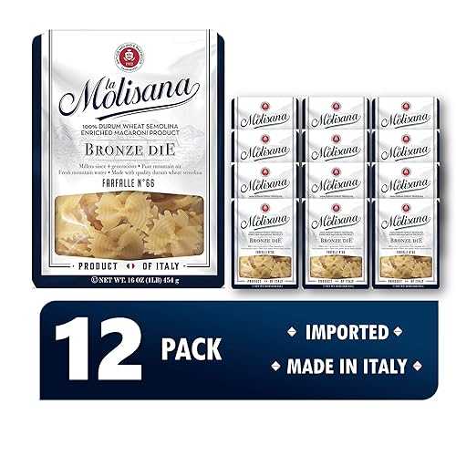La Molisana Authentic Italian Pasta / 100% Imported / Farfalle / Durum Wheat Semolina / 12 Pack (1重量ポンド)