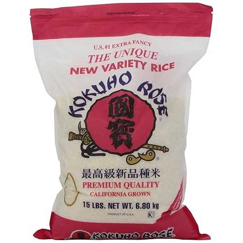 味わいほ さくら色上げ米 15重量ポンド Kokuho Rose Rice, 15-Pound