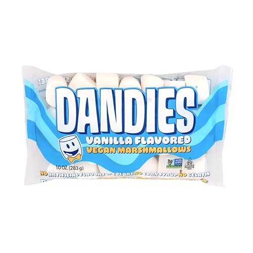 Dandies Original Vegan Marshmallows, No Artificial Flavorings, Food Dyes, Corn Syrup, or Gelatin, Perfect for Roasting, S\u0027mores, or Snacking (6 Pack) Dandies Original Vegan Marshmallows, No Artificial Flavorings, Fo