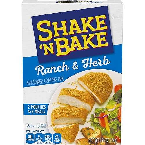 Shake \u0027N Bake Ranch \u0026 Herb Seasoned Coating Mix (4.75 薬局衡オンス Boxes, Pack of 8)