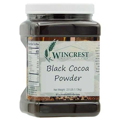 ブラックココアパウダー - 1英国ポンド WinCrest Bulk Foods Black Cocoa Powder - 2.5 Lb Economy Size Tub