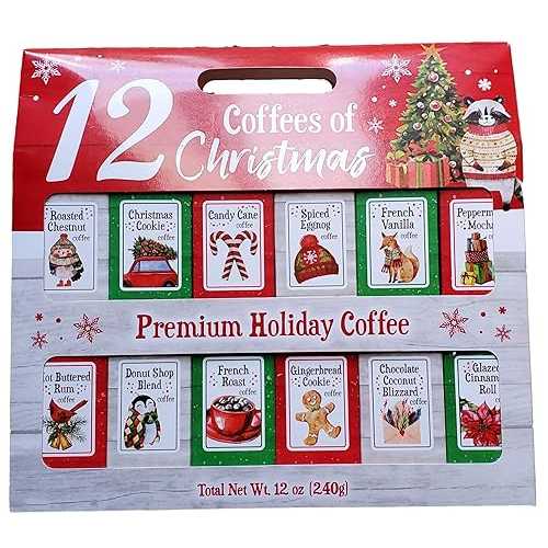 クリスマスホリデーギフトセットの食い道楽珈琲12本 Marketplace Brands 12 Gourmet Coffees of Christmas Holiday Gift Set