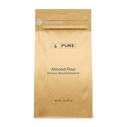 Pure Original Ingredients Almond Flour (3 重量ポンド) Blanched Almonds, Extra Fine, Grown インチ California