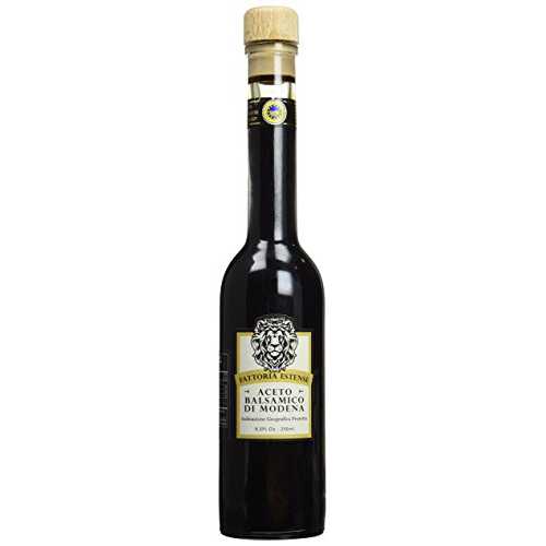 ファットリア エステンセ バルサミコ酢 ゴールド下げ札、8.5液量薬局衡オンス Fattoria Estense Balsamic Vinegar Gold Label, 8.5 Fluid Ounce
