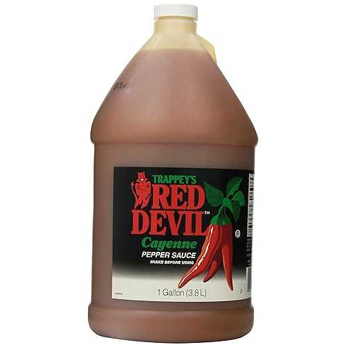 Trappey\u0027s 赤いことデ大建築 カイエンペッパーソース - 1 gal Trappey\u0027s Red Devil Cayenne Pepper Sauce - 1 Gallon