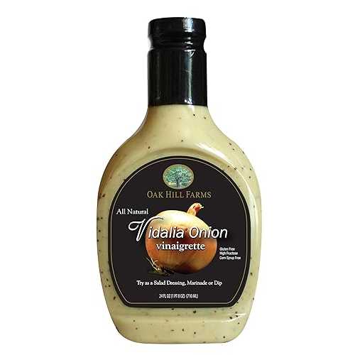 Oak Hill Farms サラダ菜サラドレ、ヴィダリアオニオンビネグレット、24 薬局衡オンス (6 個風呂敷き包み) Oak Hill Farms Salad Dressings, Vidalia Onion Vinaigrette, 24 Ounce (Pack of 6)