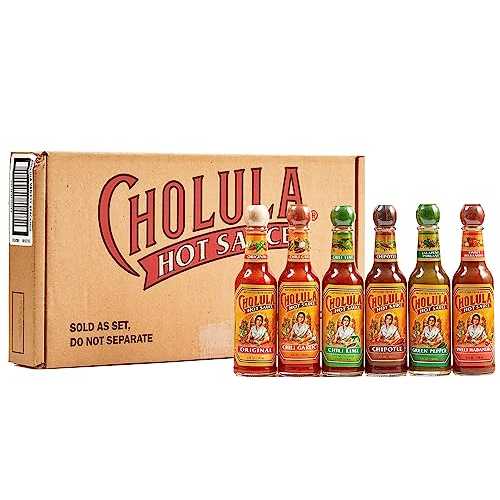 Cholula Hot Sauce Variety Pack, Product of Mexico, Gift Set Includes Six 5 Fl Oz Signature Cholula Hot Sauces for Eggs, Pizza, Mexican Dishes, and More, 30 fl 薬局衡オンス