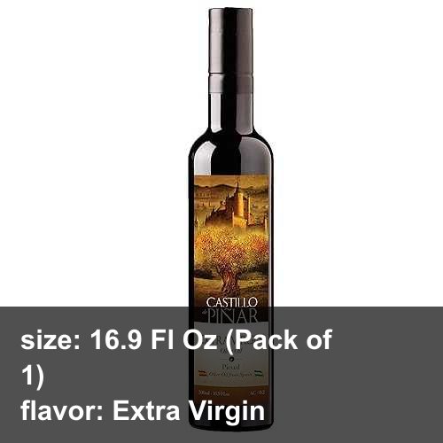 Castillo de Pinar First Cold Pressed Extra Virgin Olive Oil Picual Single-Variety 500ml Less Than 02% Acidity, Gluten Free Non GMO